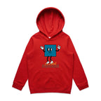 I'm A Total Square - Kids Hoodie Red Kids Hoodie Printed In Australia