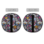 Graphic Flowers On Black Duffle Bag Duffle Bag Printed Offshore