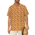 Cola Men's Short Sleeve Hawaiian Shirt Men's Hawaiian Shirt (New) Food Printed Offshore