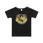 Dachshund, I've Got Friends In Low Places AS Colour Baby T-shirt Black Baby T-shirt animal Printed In Australia