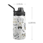 Bears - Kids Water Bottle with Chug Lid (12 oz) One Size Kids Water Bottle with Chug Lid animal Printed Offshore