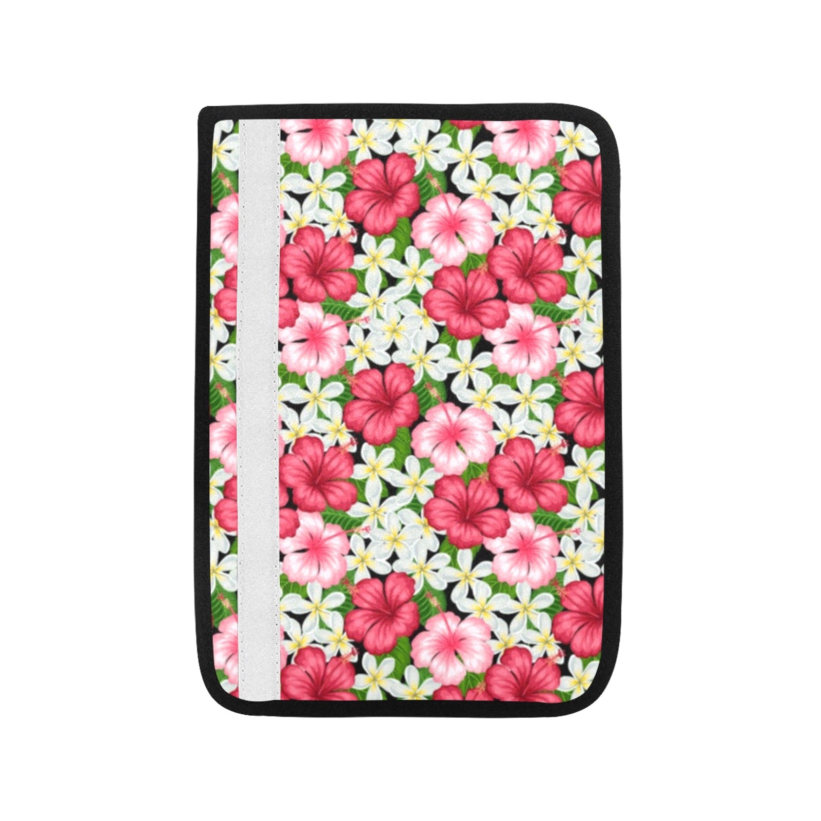 Hibiscus Car Seat Belt Cover 7''x10'' (Pack of 2) Car Seat Belt Cover 7x10 (Pack of 2) Plants Printed Offshore