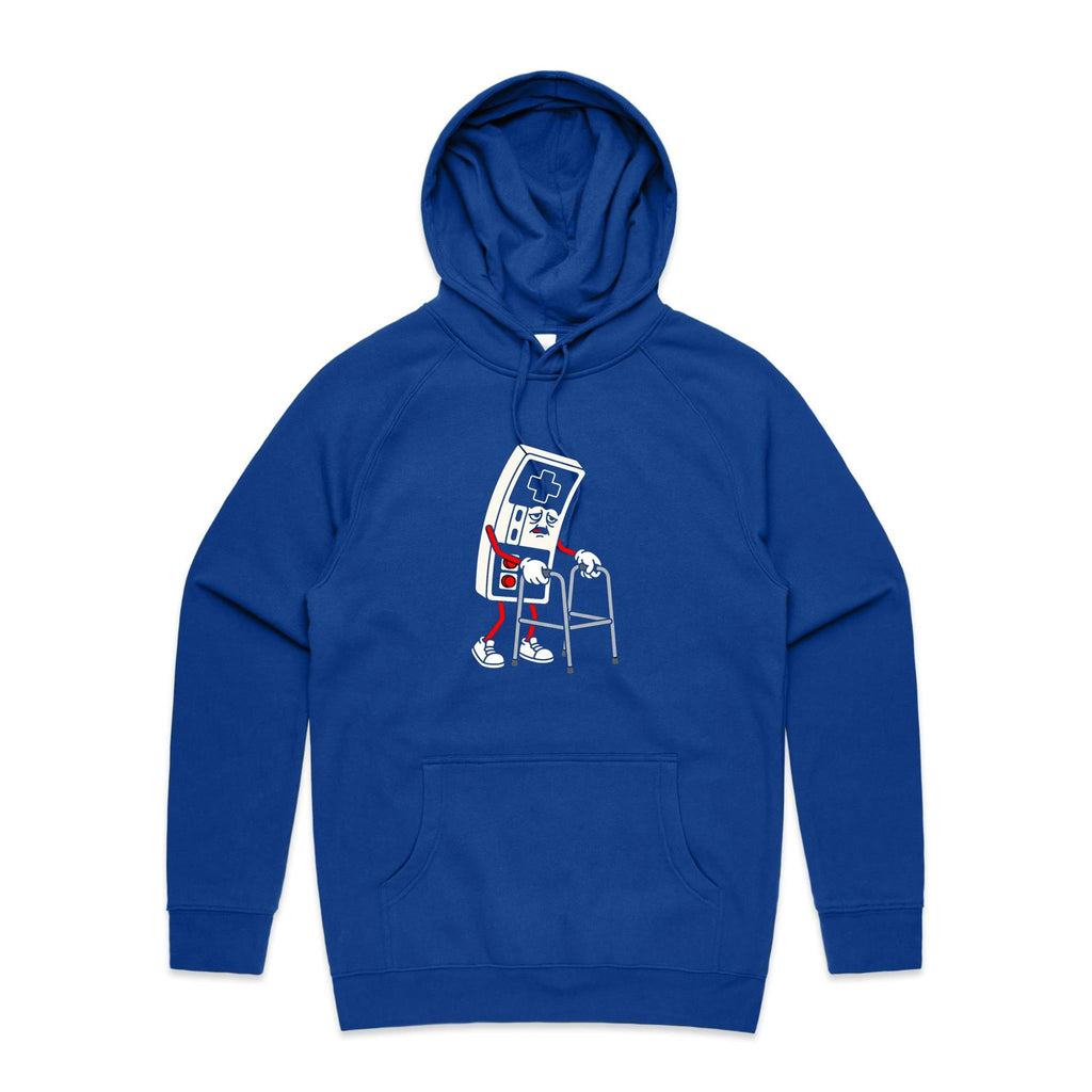 Retro Gamer Men's AS Colour Hoodie Bright Royal Mens Hoodie Games Printed In Australia