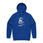 Retro Gamer Men's AS Colour Hoodie Bright Royal Mens Hoodie Games Printed In Australia