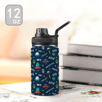 UFO's And Aliens Kids Water Bottle with Chug Lid (12 oz) Kids Water Bottle with Chug Lid Printed Offshore Sci Fi