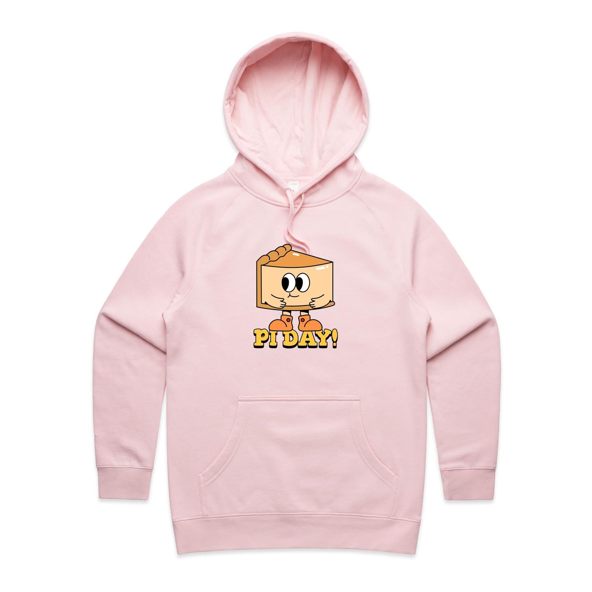 Pi Day - Womens Hoodie Pink Womens Hoodie Maths Printed In Australia