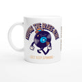 Personalise - Keeping The Blues Alive - White 11oz Ceramic Mug Ceramic White Personalised Mug customise Globally Fulfilled Music personalise