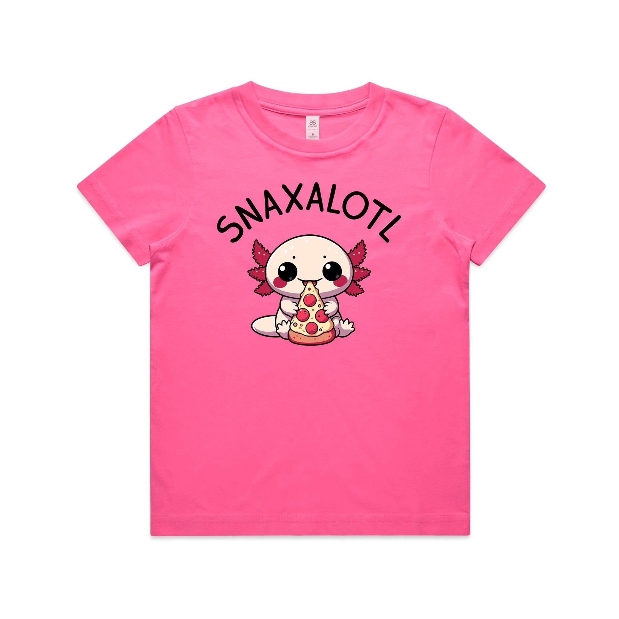 Snaxalotl, Axolotl Pizza - Kids Youth T-shirt