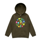 Under The Microscope - Kids Hoodie Army Kids Hoodie Printed In Australia