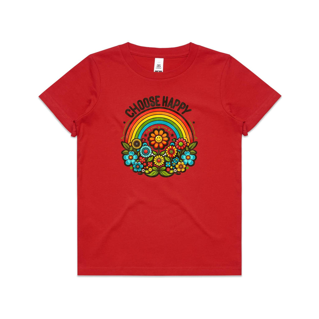 Choose Happy - Kids Youth Staple Tee
