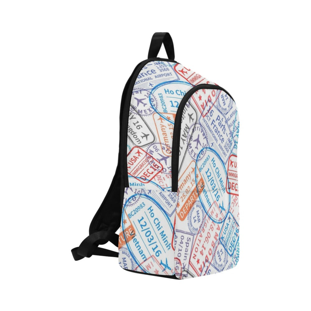 Travel Stamps - Fabric Backpack