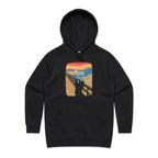 Alien Scream - Womens Hoodie Black Womens Hoodie Printed In Australia Sci Fi