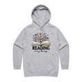 Reading Is My Therapy Women's AS Colour Hoodie Grey Marle Womens Hoodie Printed In Australia Reading