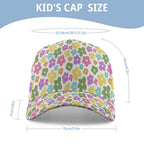 Pastel Flowers Kids Baseball Cap