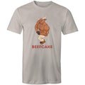 Beefcake Men's AS Colour T-Shirt Light Grey Mens T-shirt Fitness Printed In Australia