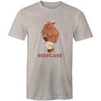 Beefcake - Mens T-Shirt Light Grey Mens T-shirt Fitness Printed In Australia