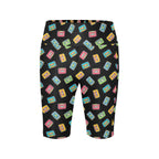 Colourful Cassettes Women's Bike Shorts With Side Pockets Women's Bike Shorts Music Printed Offshore Retro