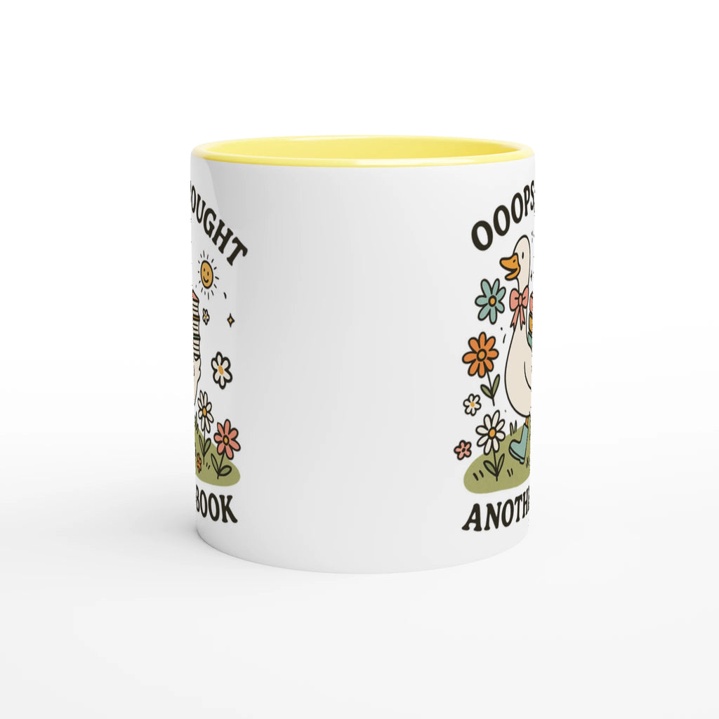 Oops, I Bought Another Book - White 11oz Ceramic Mug with Colour Inside Colour 11oz Mug animal Globally Fulfilled Reading