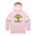 The Plant Life, Vegetarian - Womens Hoodie Pink Womens Hoodie Food Printed In Australia