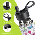 Bright Life 12oz Kids Water Bottle with Straw Lid