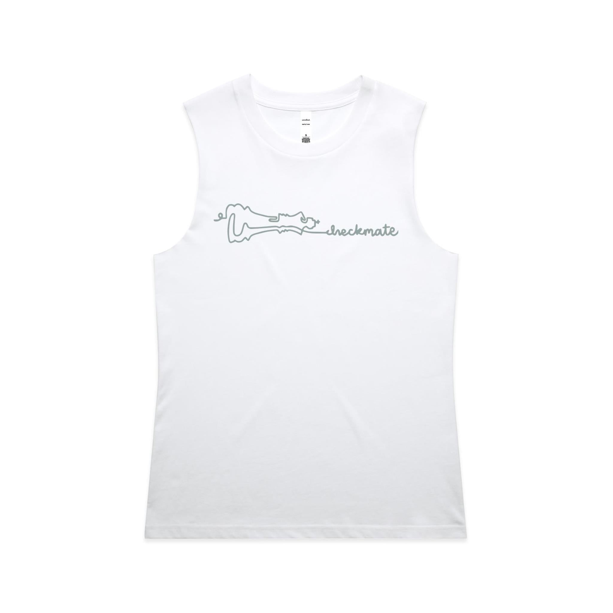 Checkmate, Chess - AS Colour Women's Maple Tank White Womens Maple Tank Top Chess Games Printed In Australia