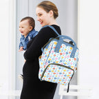 Abstract Cute Flowers Multi-Function Backpack, Nappy / Diaper Bag Multi-function Backpack, Nappy / Diaper Bag Plants Printed Offshore