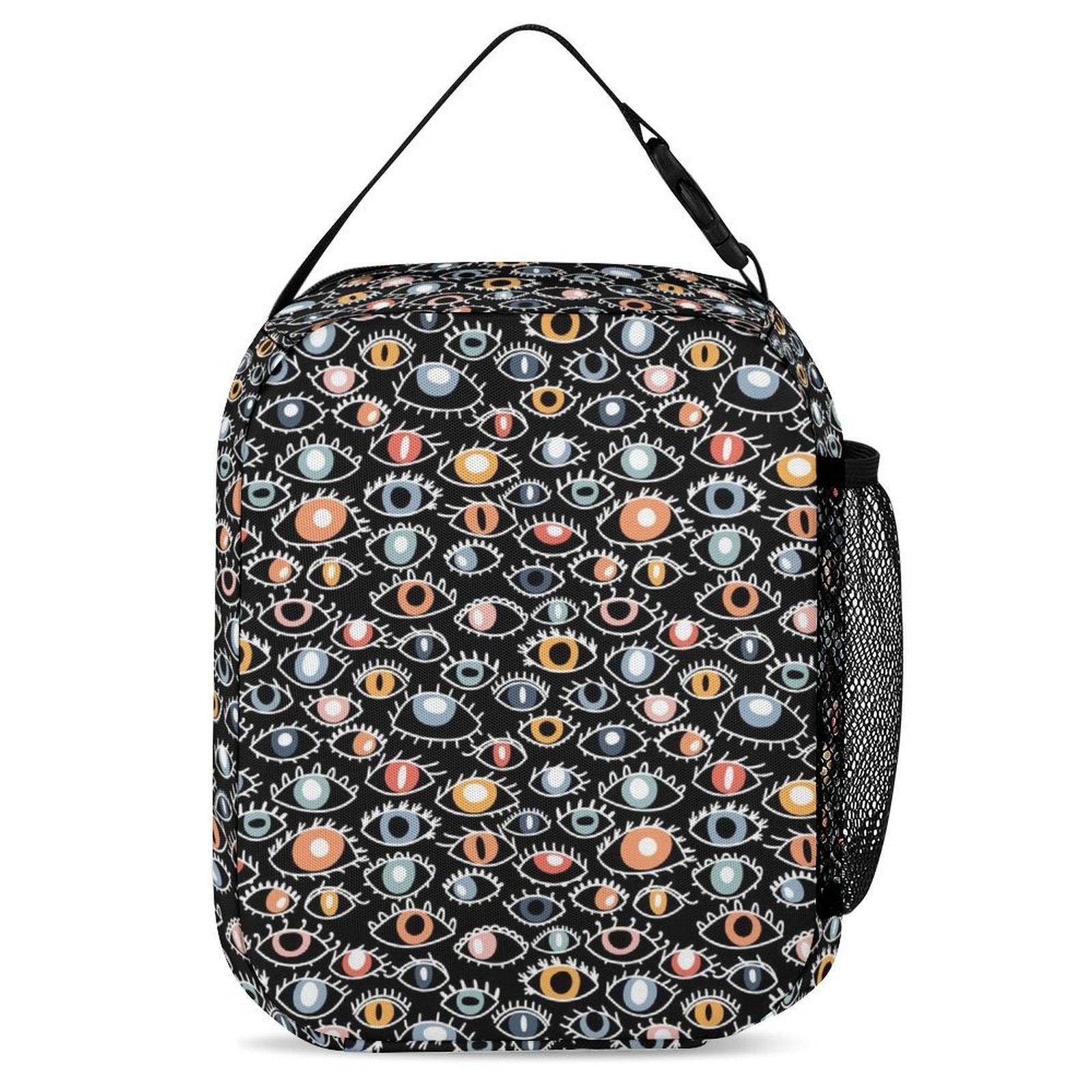 Eyes On Black Backpack, Lunch Bag & Pencil Case Set