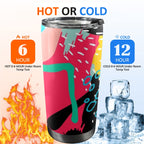 Bright And Colourful - 20oz Mobile Tumbler with Lid (Black Lock) 20oz Travel Mug Printed Offshore