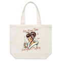 My Alone Time Is For Everyone's Safety Shoulder Canvas Tote Bag Default Title Large Tote Bag Printed In Australia