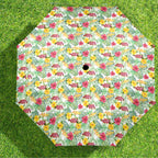 Tropical Flowers On White Umbrella Umbrella Plants Printed Offshore