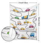 On The Road - Double-Layer Fleece Blanket 51"x59"