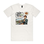 Just A Man Standing In Front Of A Salad Men's AS Colour T-shirt Natural Mens T-shirt Food Printed In Australia
