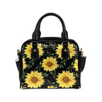 Painted Sunflowers Shoulder Handbag