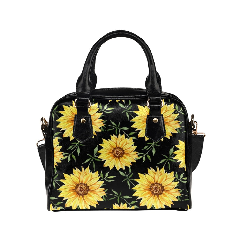 Painted Sunflowers Shoulder Handbag