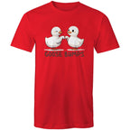 Goose Bumps - Mens T-Shirt Red Mens T-shirt animal Printed In Australia