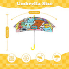 Happy Monsters Kids Safe Round Corner Umbrella Kids Safe Round Corner Umbrella Printed Offshore Sci Fi