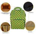 Rubber Ducks On Green Multi-Function Backpack, Nappy / Diaper Bag Multi-function Backpack, Nappy / Diaper Bag animal Printed Offshore