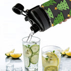 Christmas Trees - Insulated Water Bottle with Dual-Use Lid (18oz) Insulated Water Bottle with Dual-Use Lid (18oz) Christmas Printed Offshore