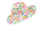 Bright Painted Tropical Wide Brim Bucket Hat Wide Brim Bucket Hat Plants Printed Offshore