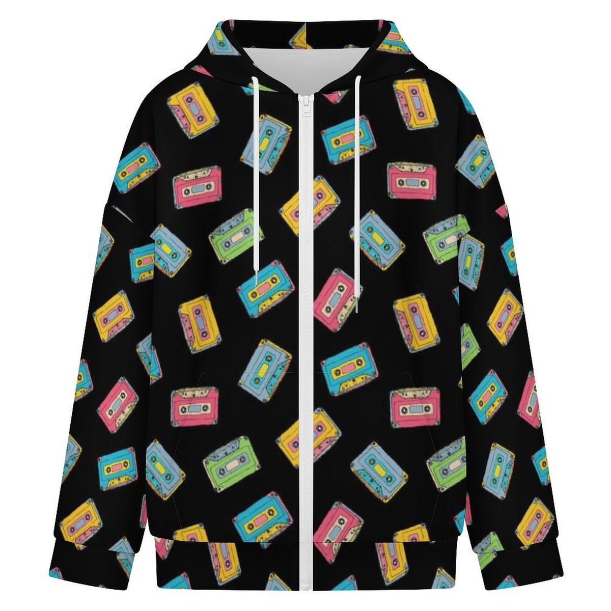 Colourful Cassettes Women's Full-Zip Hoodie