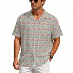 Butterfly Floral Men's Crinkle Hawaiian Shirt