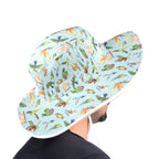 Parrots Wide Brim Bucket Hat Wide Brim Bucket Hat Birds Printed Offshore
