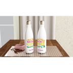 Personalised - This Mum Runs On Coffee - White 17oz Stainless Steel Water Bottle Personalised Water Bottle customise Globally Fulfilled Mum personalise