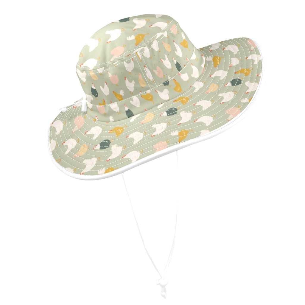 Chicken Life Wide Brim Bucket Hat Wide Brim Bucket Hat Birds Printed Offshore