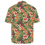 Vintage Hawaiian Floral Men's Crinkle Hawaiian Shirt