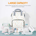 Paw Print Multi-Function Backpack, Nappy / Diaper Bag Multi-function Backpack, Nappy / Diaper Bag animal Printed Offshore