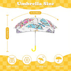 Floral Butterfly Kids Safe Round Corner Umbrella Kids Safe Round Corner Umbrella animal Printed Offshore