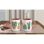 Plant Lover 11oz Ceramic Mug Ceramic Red 11 oz Mug Globally Fulfilled Plants