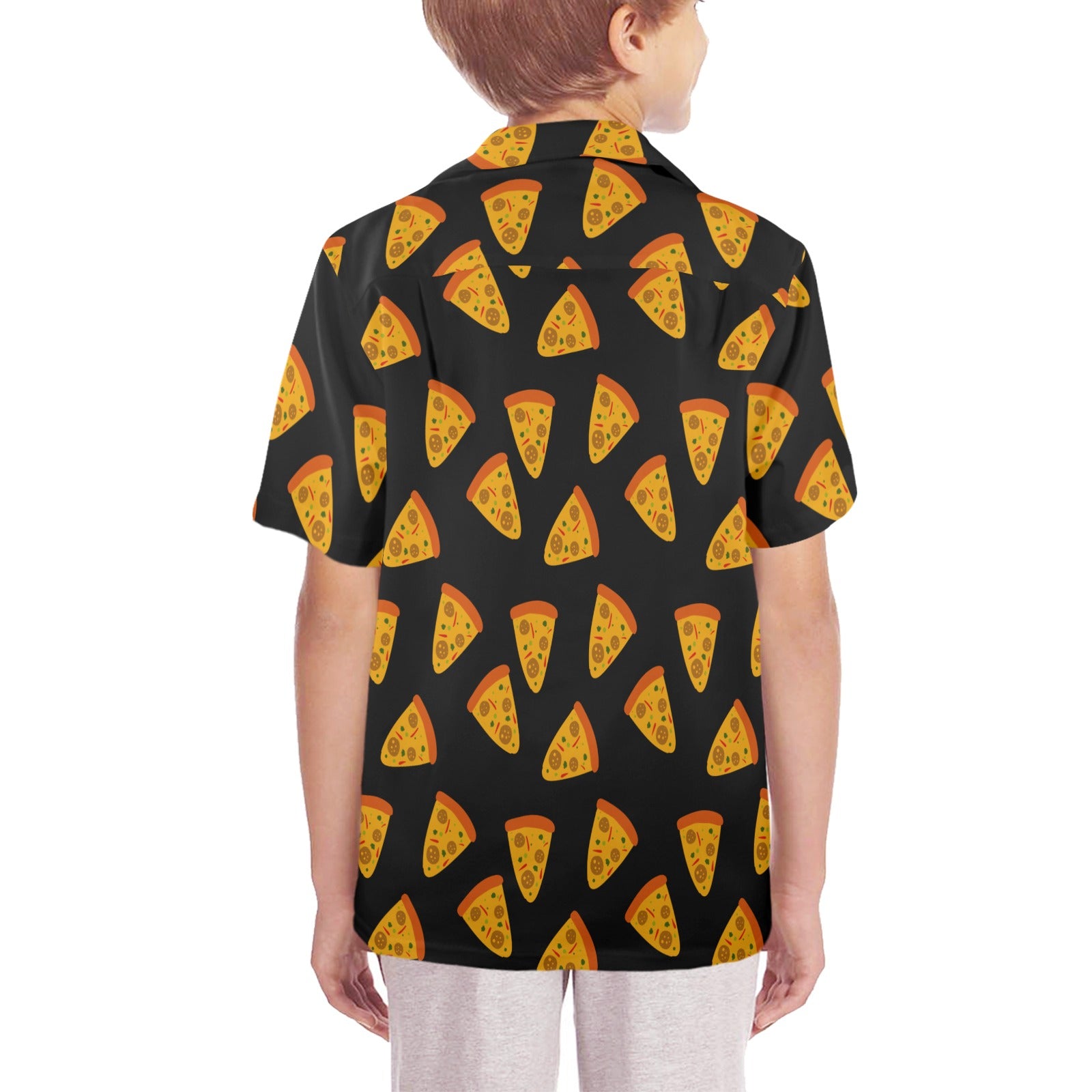 Pizzas - Senior Kids Hawaiian Shirt