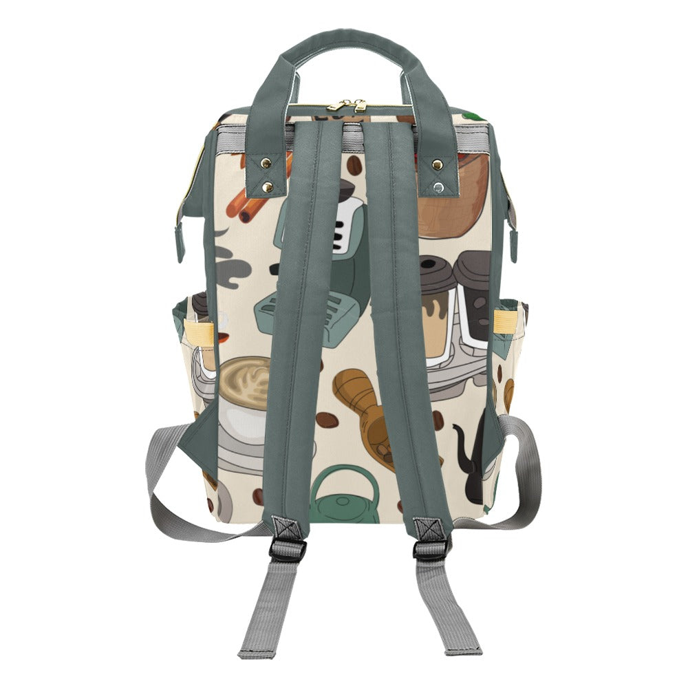 All The Coffee - Multi-Function Backpack, Nappy / Diaper Bag